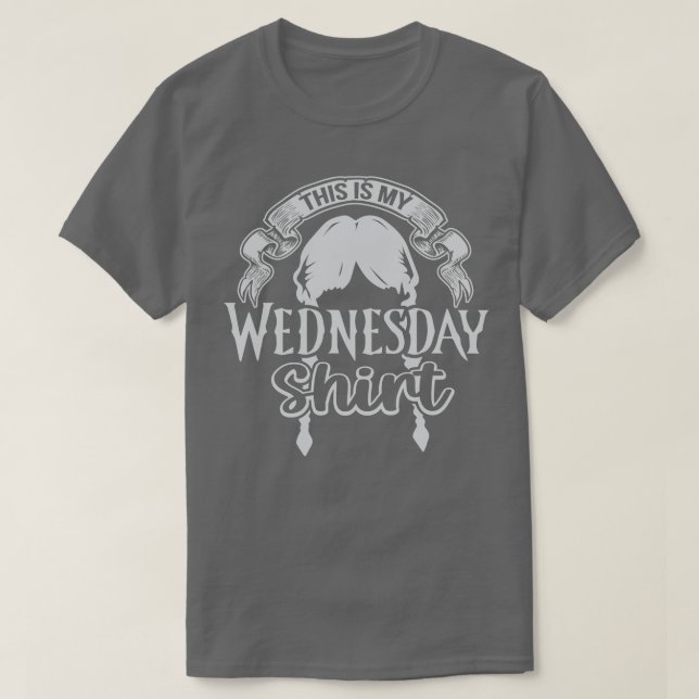 Camiseta Esta Es Mi Familia Divertida Camisas Miércoles (Diseño del anverso)