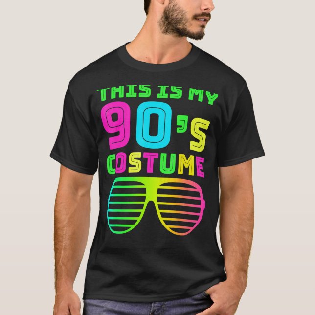 Camiseta Esta es mi fiesta de los 90 de los disfraces de mú (Anverso)