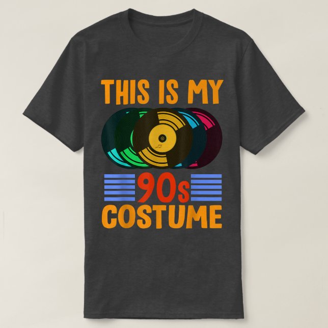 Camiseta Esta es mi fiesta de tema musical de los 90 de Cos (Diseño del anverso)