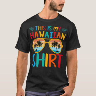 Camiseta Esta es mi gafas de sol de palma hawaiana Aloha Ha