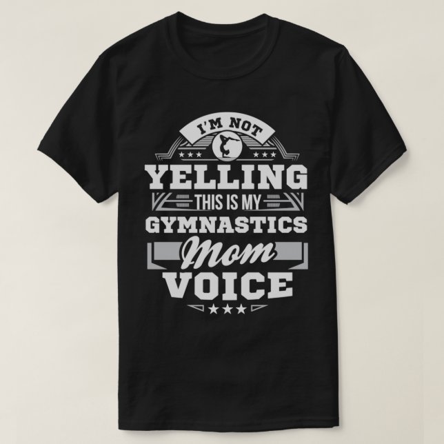 Camiseta Esta Es Mi Gimnasia Mamá Voz Gimnasia Funny M (Diseño del anverso)