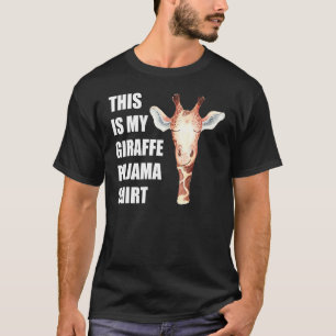 Camiseta Esta Es Mi Giraffe Pajama Funny Bedtime