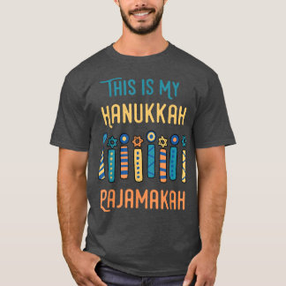 Camiseta Esta Es Mi Hanukkah Pajamakah Menorah Nueve Velas