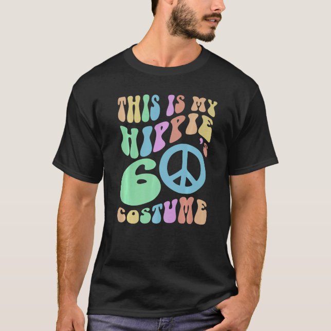 Camiseta ESTA ES MI HIPPIE SESENTA COSTUME Groovy Old Schoo (Anverso)