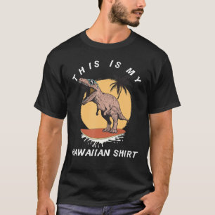 Camiseta Esta es mi isla cómica hawaiana de T Rex Hawaii