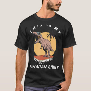 Camiseta Esta es mi isla cómica hawaiana de T Rex Hawaii