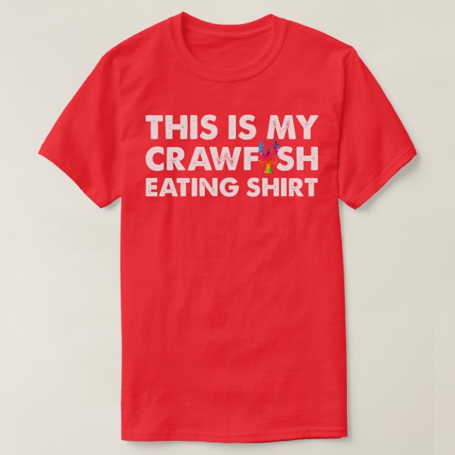 Camiseta Esta es mi langosta comiendo TShirt (Diseño del anverso)