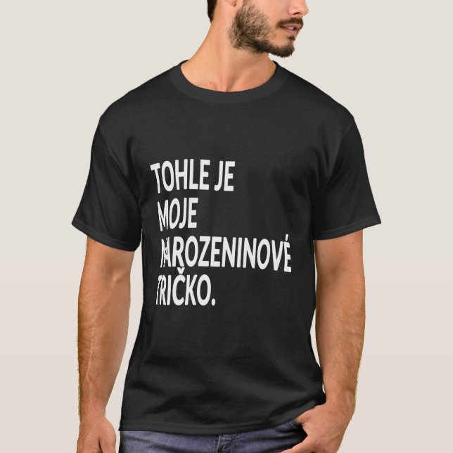 Camiseta Esta es mi lengua checa Py Prague (Anverso)