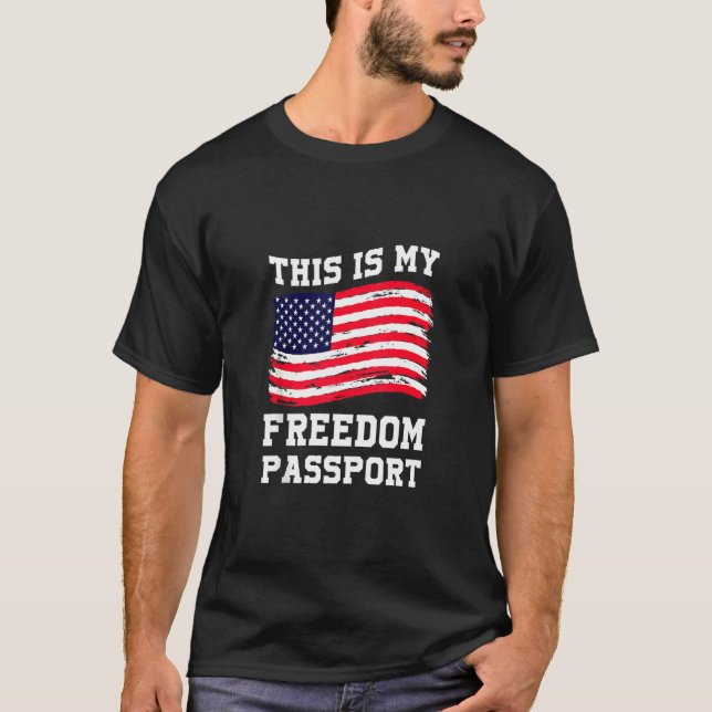 Camiseta Esta es mi libertad de pasaporte libertad médica (Anverso)