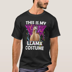 Camiseta ESTA ES MI LLAMA COSTUME Halloween Llama Lazy Cos