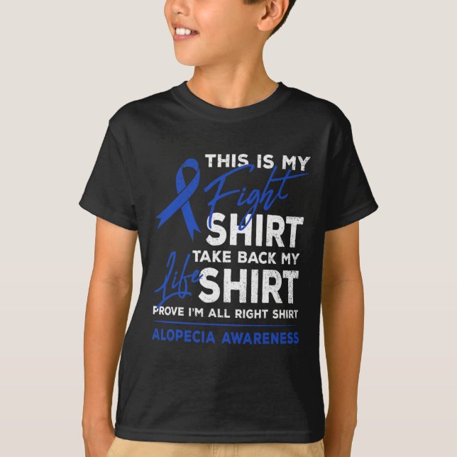 Camiseta Esta Es Mi Lucha Concienciación Sobre La Alopecia  (Anverso)