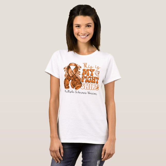 Camiseta Esta es mi lucha contra la esclerosis múltiple (Anverso completo)