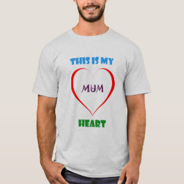 CAMISETA ESTA ES MI MAMÁ CARDÍACA DENTRO