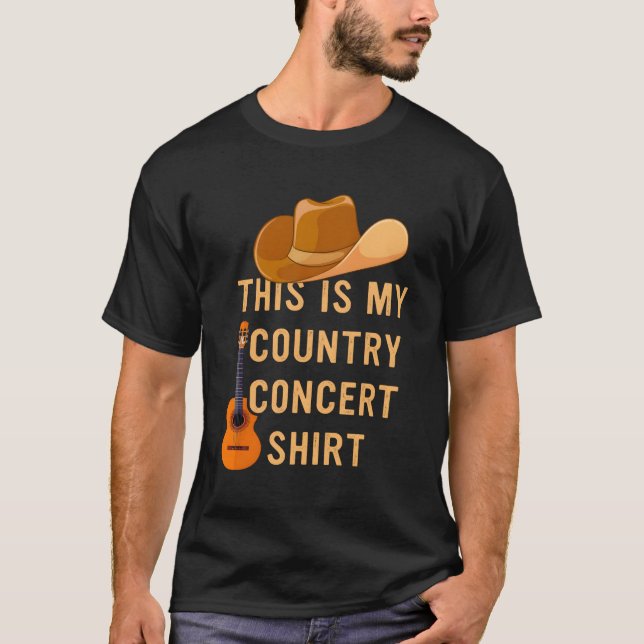 Camiseta Esta es mi música country Concer (Anverso)