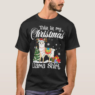Camiseta Esta es mi Navidad Llama A Pajama Funny Family Chr