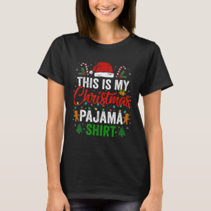 Camiseta Esta es mi Navidad Pajama Divertido Navidad Pjmas 