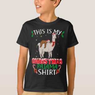 Camiseta Esta Es Mi Navidad Pajama Santa Sloth Riding Lla
