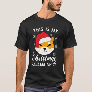 Camiseta Esta es mi Navidad Pajama Shiba Inu Moneda SHIB A