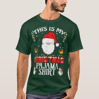 Camiseta Esta es mi Navidad Pajama Xmas Luces Graciosas