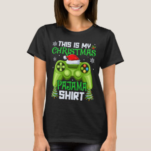 Camiseta Esta Es Mi Navidad Pijama Videojuego Jugador Hombr