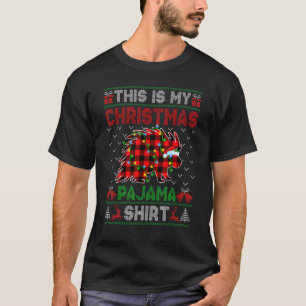 Camiseta Esta es mi Navidad Porcupine Pajama Xmas Lights