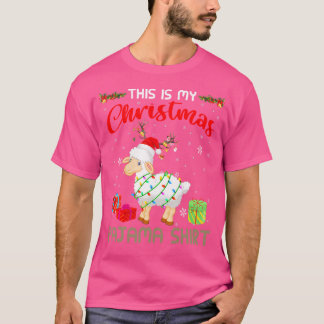 Camiseta Esta es mi Navidad Santa Reindeer Sheep