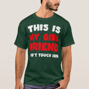 Camiseta Esta es mi novia no le toques humor gracioso