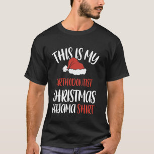 Camiseta Esta Es Mi Ortodoncia De Navidad Pijama Sombrero D