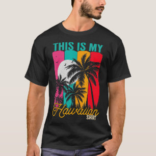 Camiseta Esta Es Mi Palmas Retro Vintage Hawai Aloha Haw