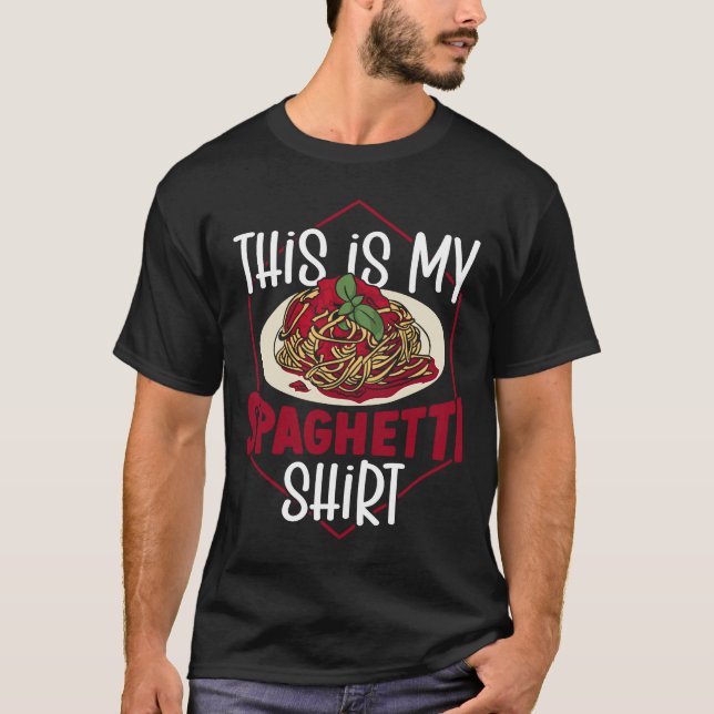 Camiseta Esta es mi pasta italiana espagueti (Anverso)