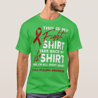 Camiseta Esta Es Mi Pelea Múltiple Mieloma: Burgun De Sensi