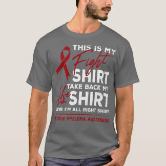 Camiseta Esta Es Mi Pelea Múltiple Mieloma: Burgun De Sensi