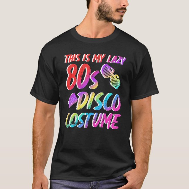 Camiseta Esta es mi perezosa disco de los 80 Costume Casset (Anverso)