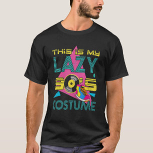 Camiseta Esta es mi perezosa parte del tema de música vinyl
