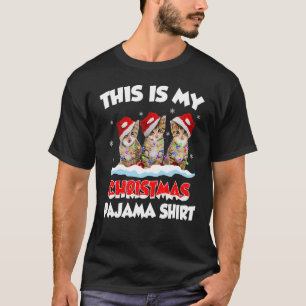 Camiseta Esta Es Mi Pijama De Navidad Gato Navidad 1