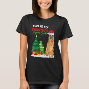 Camiseta Esta Es Mi Pijama De Navidad  Perro Pastor Alemán 