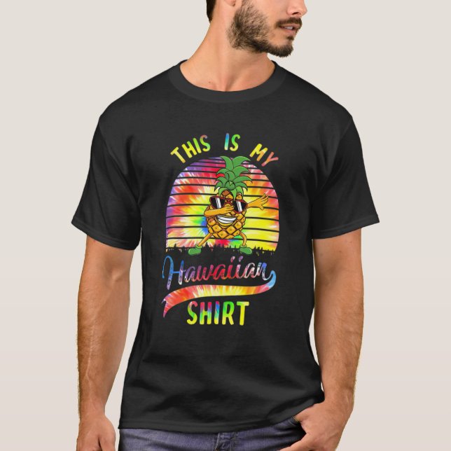 Camiseta Esta es mi piña hawaiana de playa de Dabbing (Anverso)