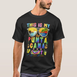 Camiseta Esta es mi piña tropical de playa de Punta Cana Mé