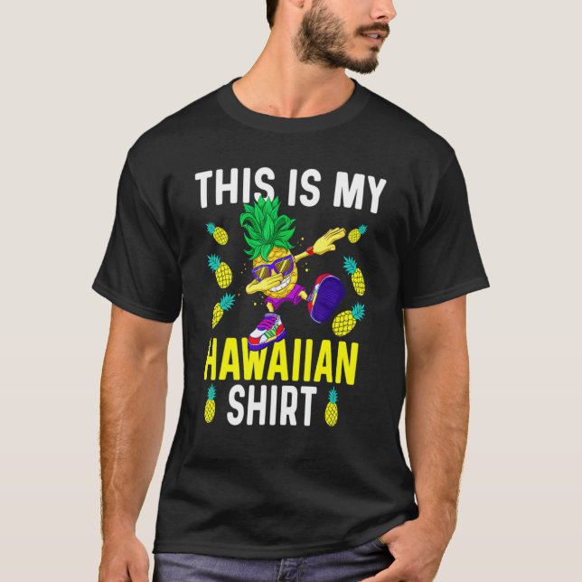 Camiseta Esta Es Mi Pineapple Hawaiana Dabbing Aloha Vacat (Anverso)