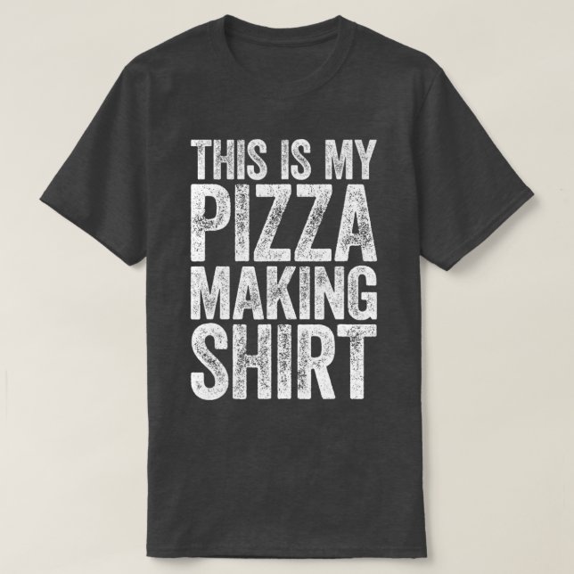 Camiseta Esta es mi pizza haciendo que la comida sea más ri (Diseño del anverso)