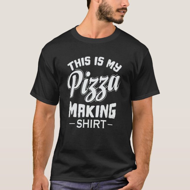 Camiseta Esta es mi pizza haciendo té de comida rápida (Anverso)