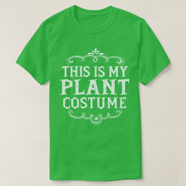 Camiseta Esta Es Mi Plantón Vestido Halloween Perezoso (Diseño del anverso)