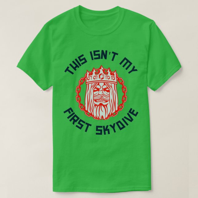 Camiseta Esta es mi primera Skydive (Diseño del anverso)
