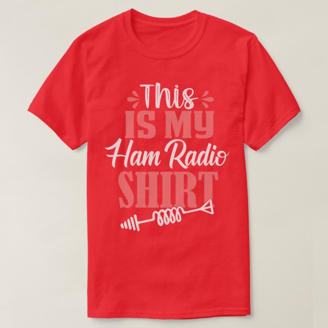 Camiseta Esta es mi radio Ham (Diseño del anverso)