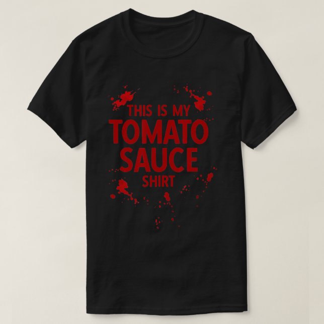 Camiseta Esta es mi salsa de tomate italiana (Diseño del anverso)