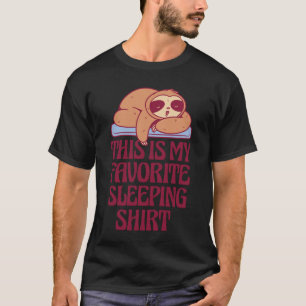 Camiseta Esta Es Mi Sleeping Sloth Napping Favorito