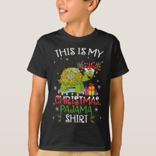 Camiseta Esta es mi tortuga de Navidades divertidos de Paja