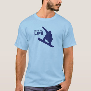 Camiseta Esta es mi vida (Snowboarding)