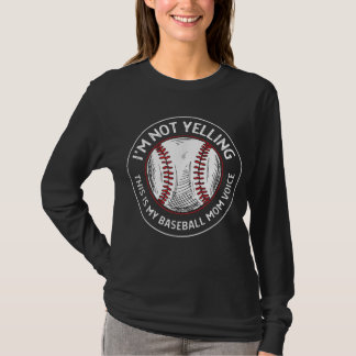 Camiseta Esta es mi voz de mamá de béisbol - equipo femenin