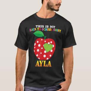 Camiseta Esta Es Mi Vuelta A La Escuela Ayla Chica Amar Pri